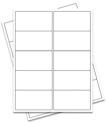 Blank sheet labels